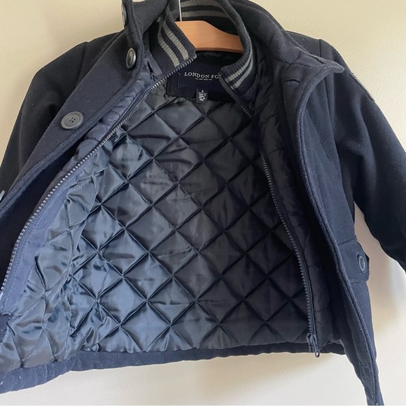 London Fog Boys Wool Blend Jacket Coat Classy Kids Childrens Size 6 6T - Picture 8 of 9